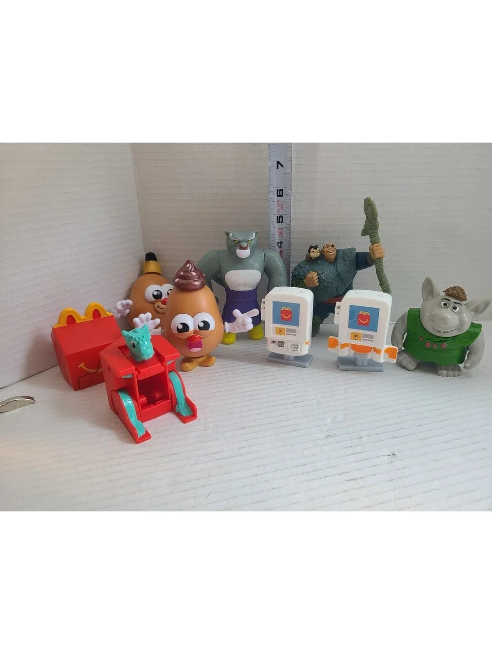 Lot of 9 Various Fast Food Toys - Potato Head, McDonalds, Burger King